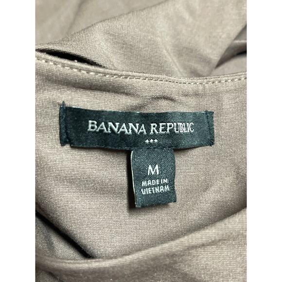 Banana Republic Brown Sleeveless Square Neck Thong Tank Bodysuit Top Size M - Picture 3 of 4